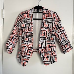 Aqua Pink 3/4 Sleeve Blazer XS